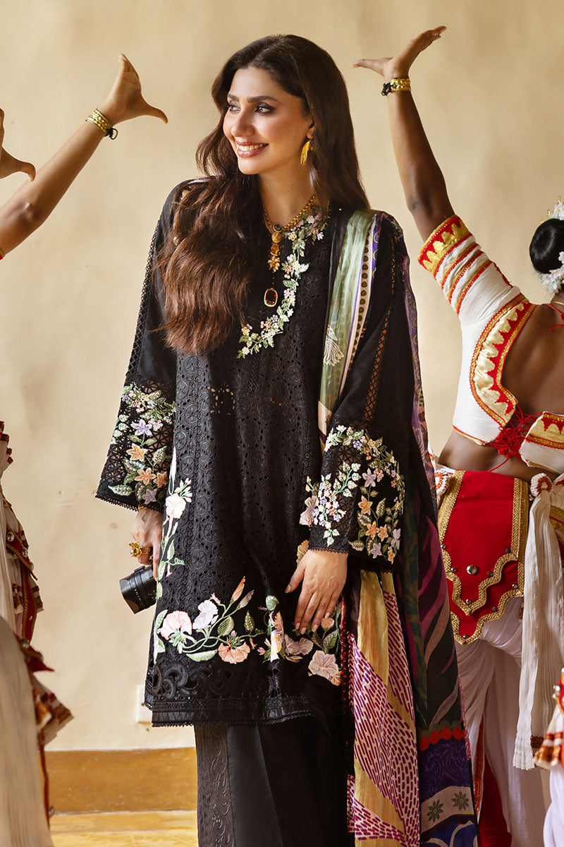 Mushq | Manaram Luxury Lawn 25 | Dazzling Glimmer - House Of Hania
