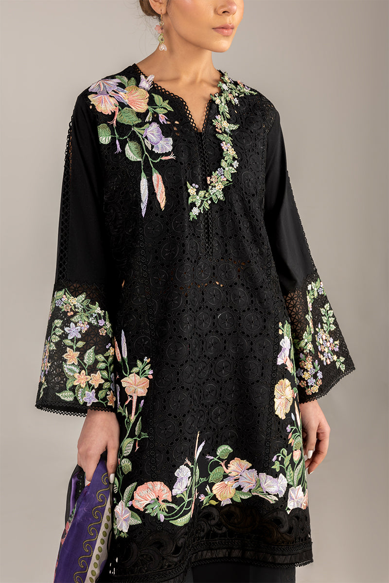 Mushq | Manaram Luxury Lawn 25 | Dazzling Glimmer - House Of Hania