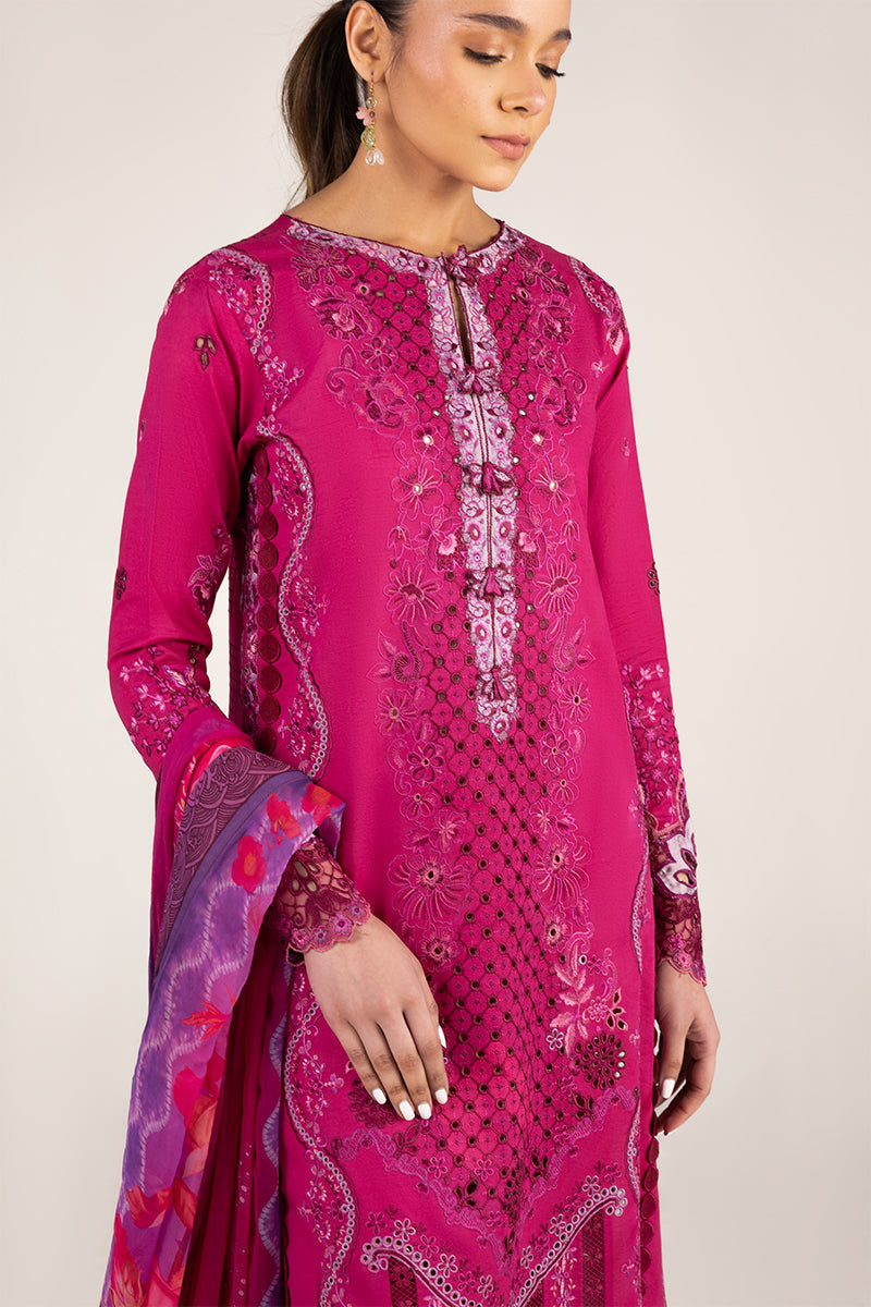 Mushq | Manaram Luxury Lawn 25 | Dreamy Whirl - House Of Hania