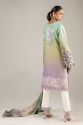 Mushq | Manaram Luxury Lawn 25 | Glittering Grace - House Of Hania