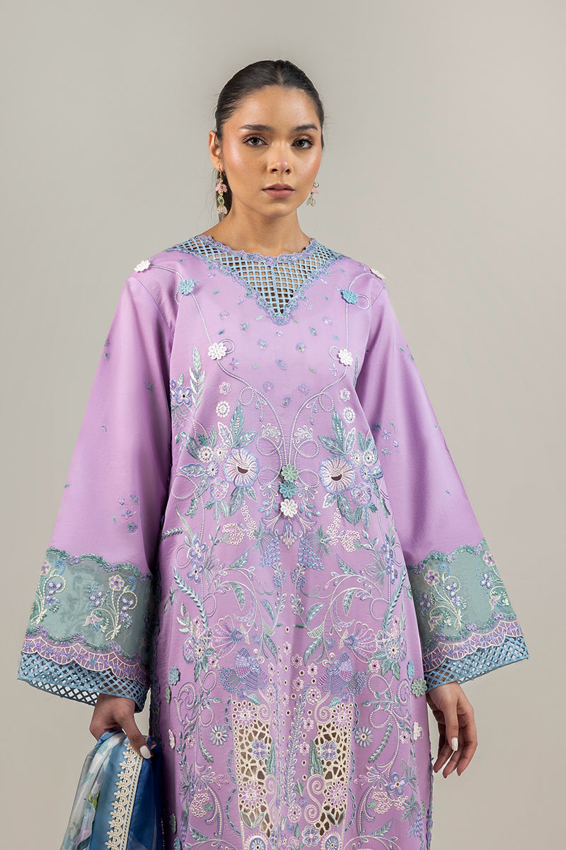 Mushq | Manaram Luxury Lawn 25 | Glowing Pulse - House Of Hania