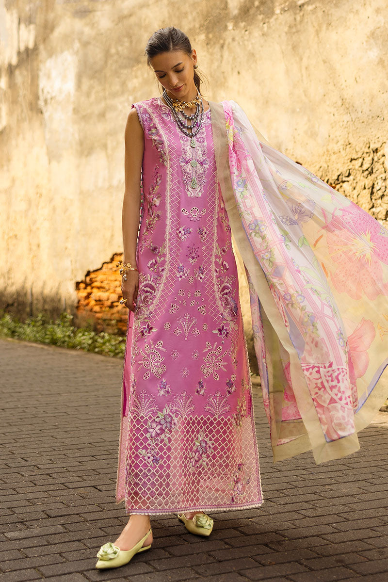 Mushq | Manaram Luxury Lawn 25 | Timeless Wave - House Of Hania