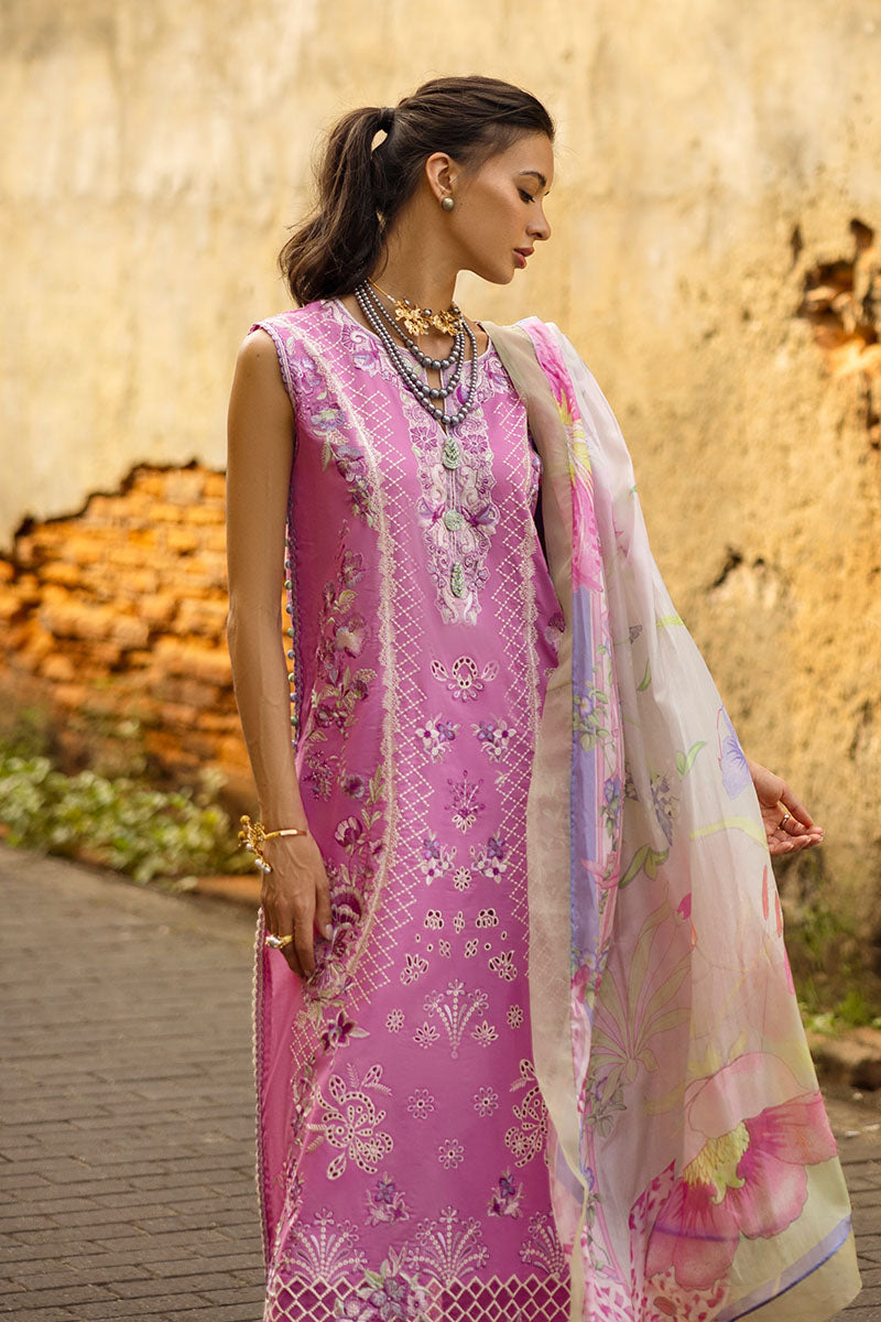 Mushq | Manaram Luxury Lawn 25 | Timeless Wave - House Of Hania