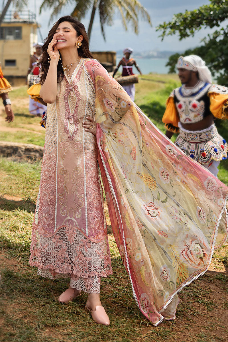 Mushq | Manaram Luxury Lawn 25 | Tranquil Spark - House Of Hania