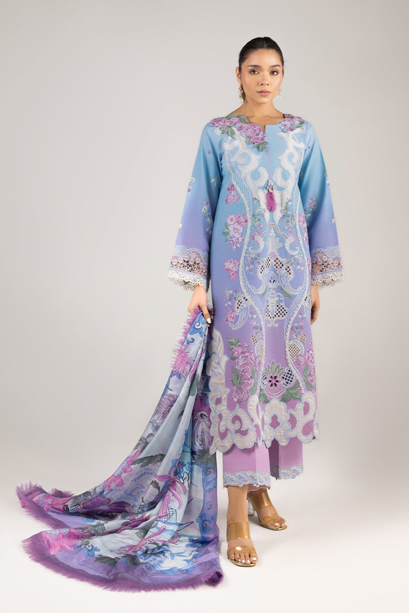 Mushq | Manaram Luxury Lawn 25 | Whispering Melody - House Of Hania