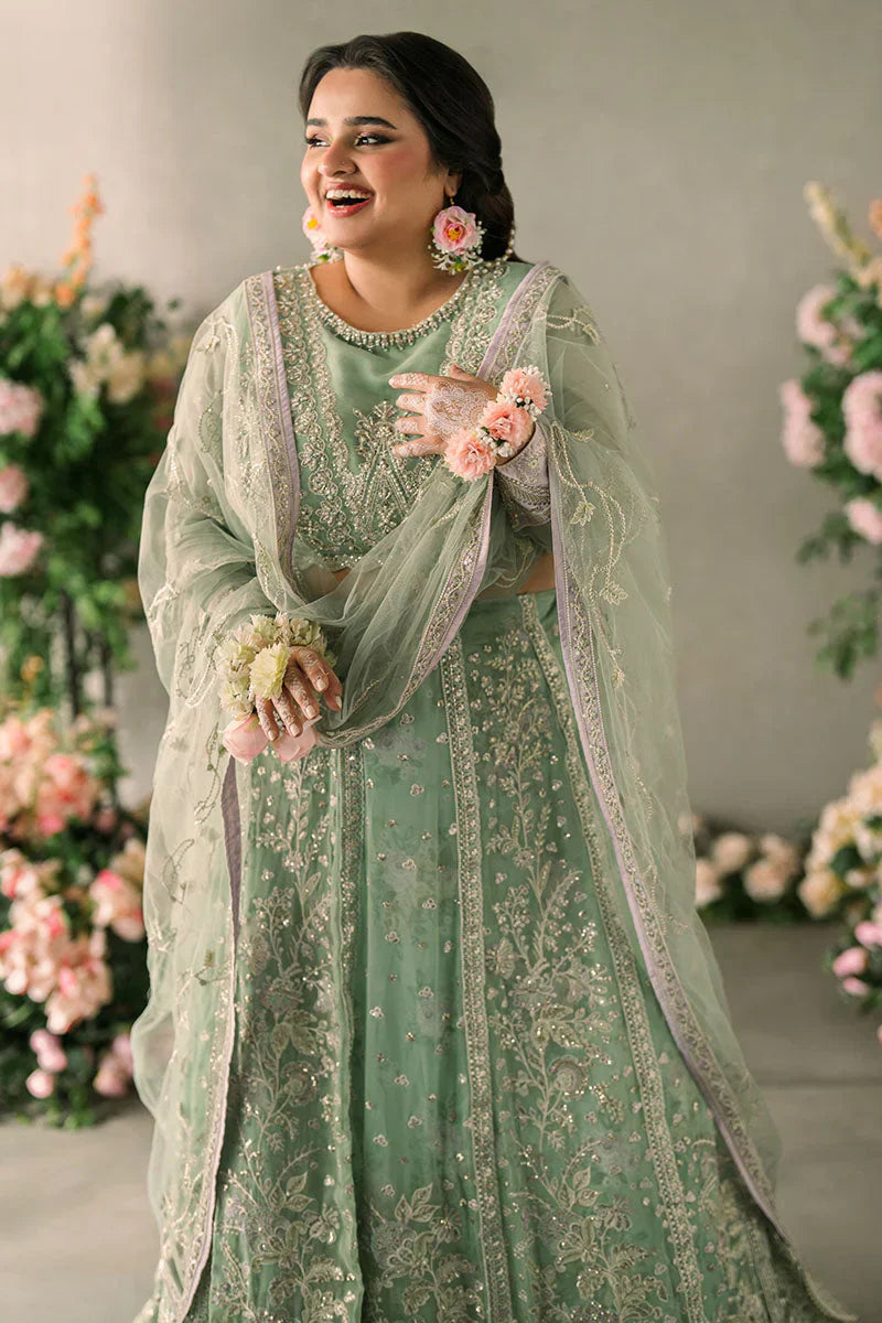 Mushq Mastani Evening Embroidered Chiffon 3Pc Suit MCH-02 FAIZA - House Of Hania