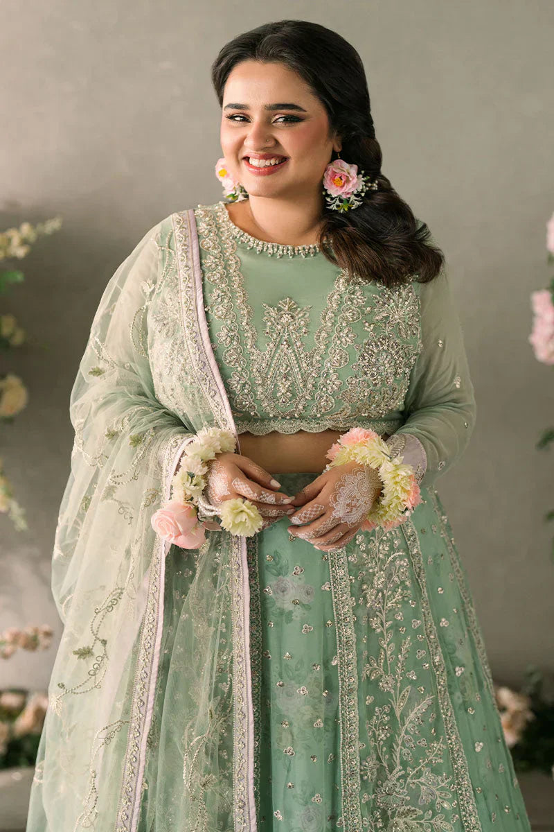 Mushq Mastani Evening Embroidered Chiffon 3Pc Suit MCH-02 FAIZA - House Of Hania