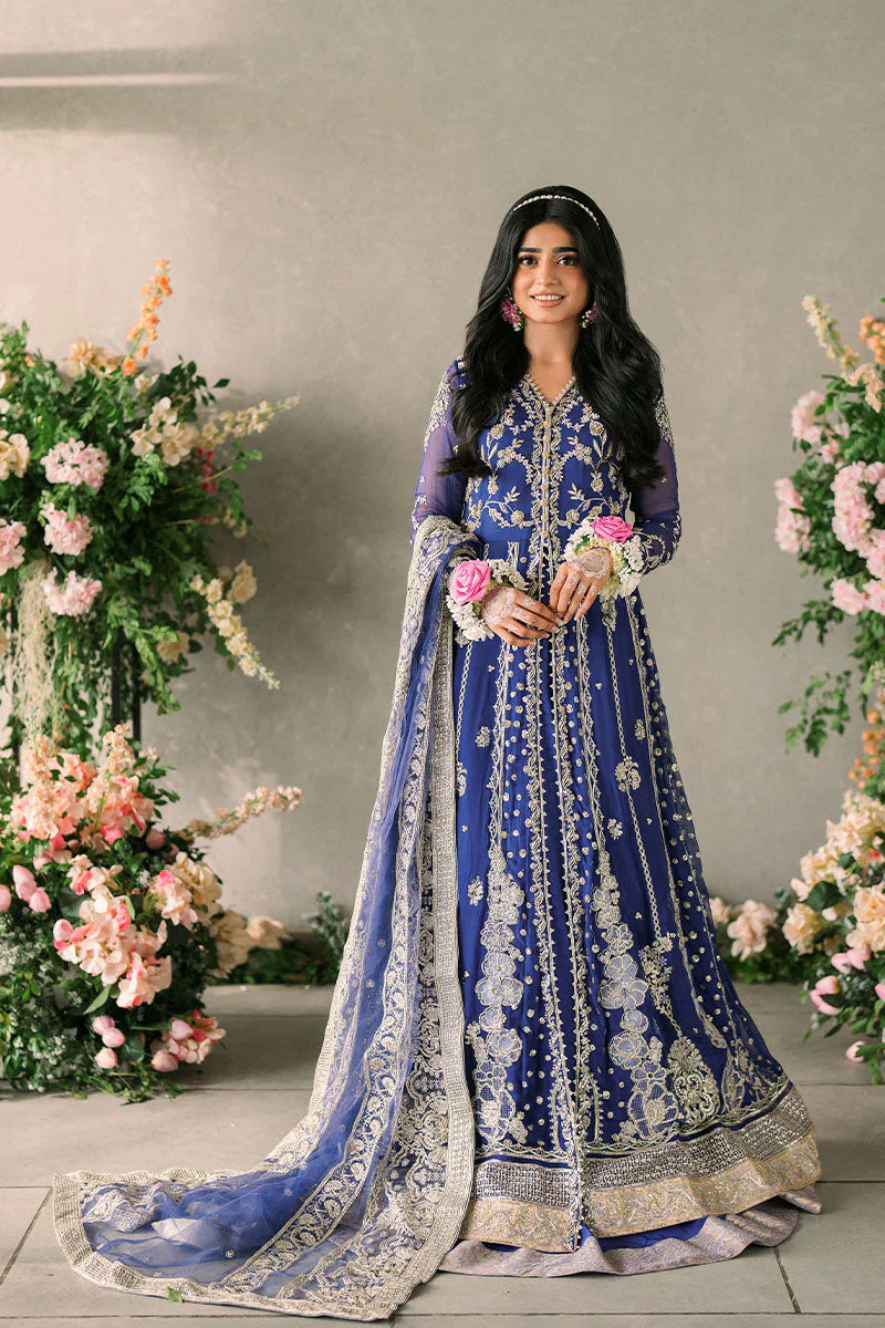 Mushq Mastani Evening Embroidered Chiffon 3Pc Suit MCH-04 SEHAR - House Of Hania