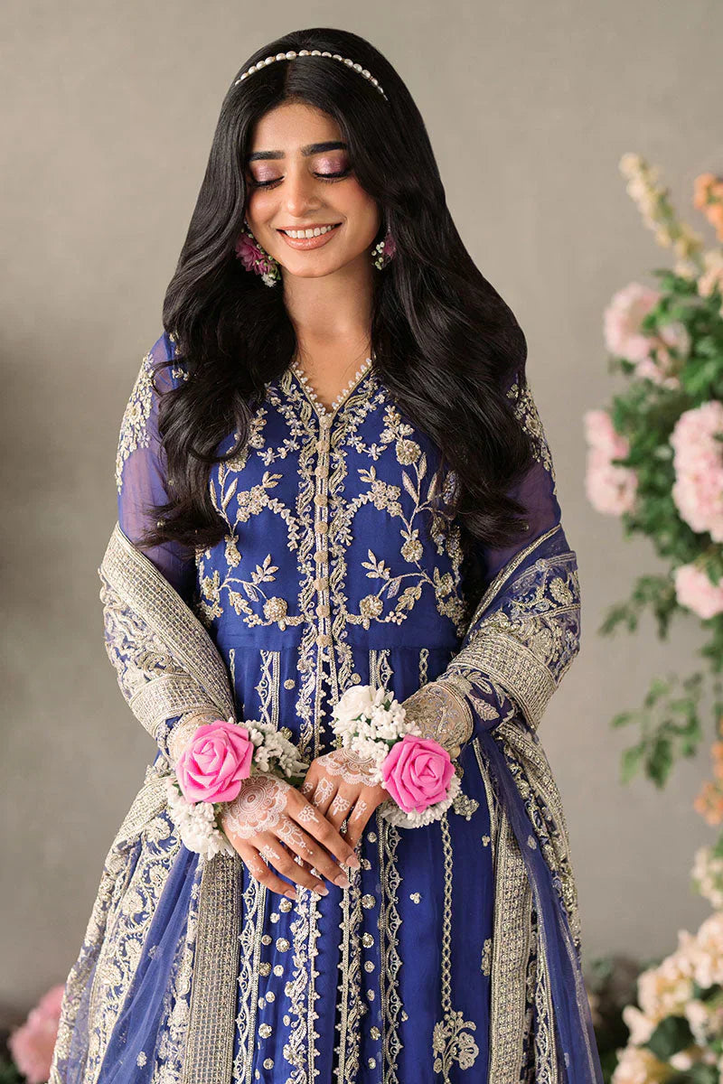 Mushq Mastani Evening Embroidered Chiffon 3Pc Suit MCH-04 SEHAR - House Of Hania