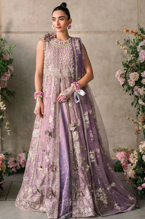 Mushq Mastani Evening Embroidered Chiffon 3Pc Suit MCH-05 SANA - House Of Hania