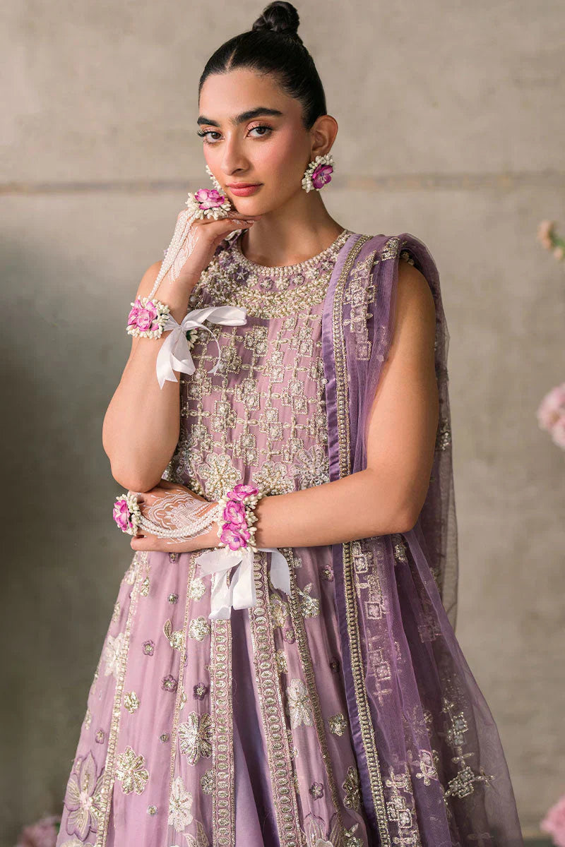 Mushq Mastani Evening Embroidered Chiffon 3Pc Suit MCH-05 SANA - House Of Hania