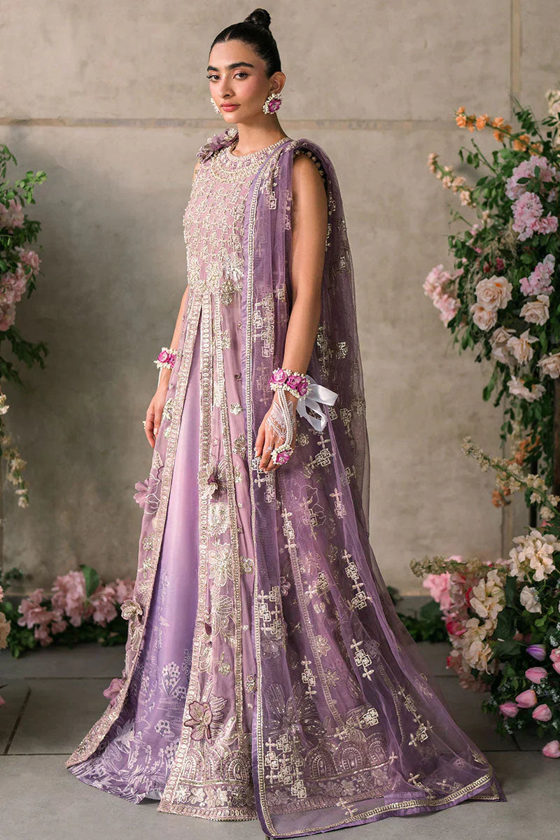 Mushq Mastani Evening Embroidered Chiffon 3Pc Suit MCH-05 SANA - House Of Hania