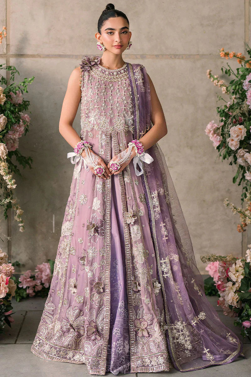 Mushq Mastani Evening Embroidered Chiffon 3Pc Suit MCH-05 SANA - House Of Hania