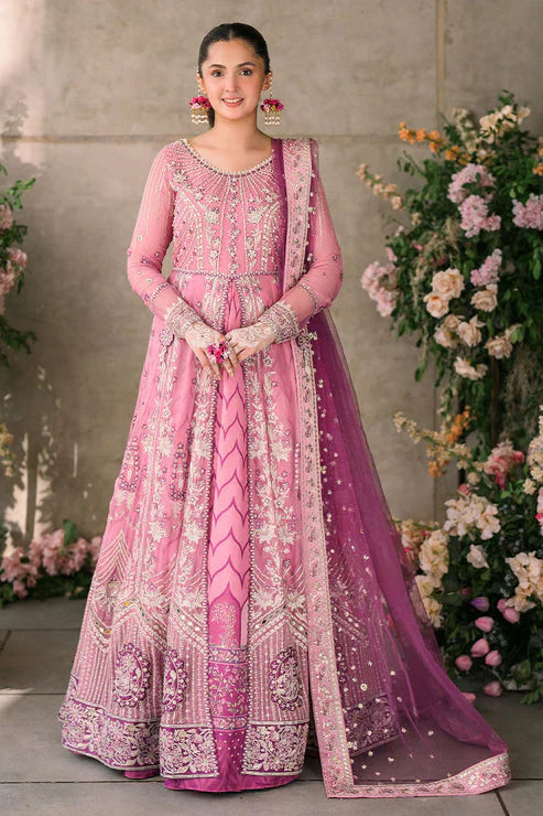 Mushq Mastani Evening Embroidered Chiffon 3Pc Suit MCH-08 DUA - House Of Hania