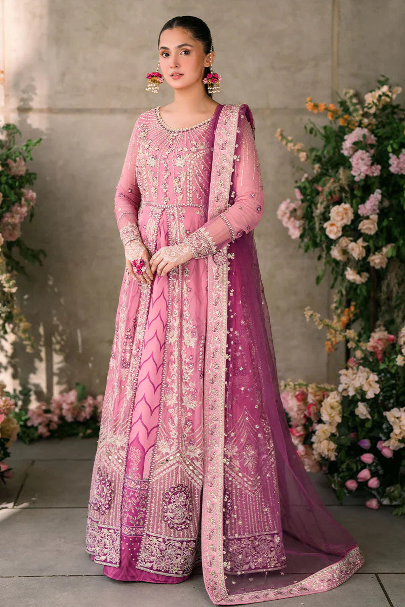 Mushq Mastani Evening Embroidered Chiffon 3Pc Suit MCH-08 DUA - House Of Hania