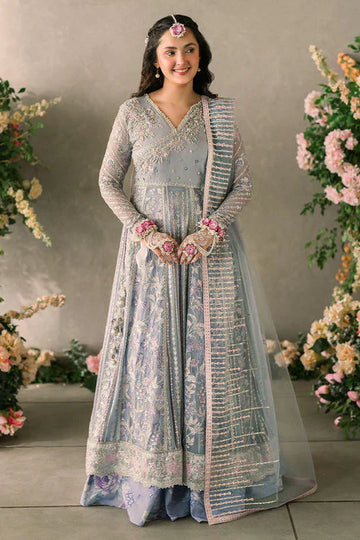 Mushq Mastani Evening Embroidered Chiffon 3Pc Suit MCH-09 EZZA - House Of Hania
