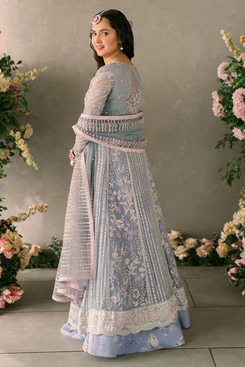 Mushq Mastani Evening Embroidered Chiffon 3Pc Suit MCH-09 EZZA - House Of Hania