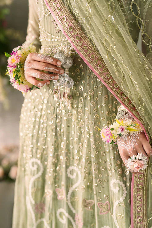 Mushq Mastani Evening Embroidered Chiffon 3Pc Suit MCH-10 NAMAR - House Of Hania
