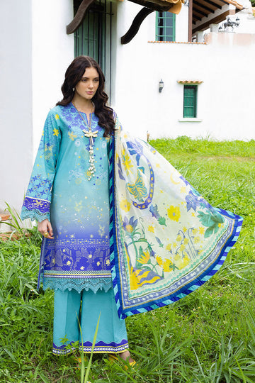 Mushq | Mirasol Printed Cambric | Mar Azul - House Of Hania