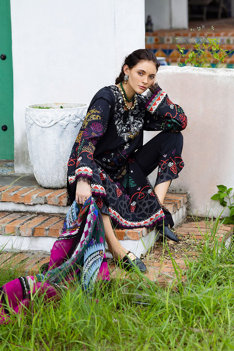 Mushq | Mirasol Printed Cambric | Medi Noche - House Of Hania