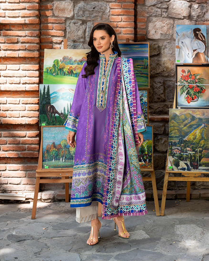 Mushq | Nirvana Printed Silk | Cosmic Spindle - House Of Hania