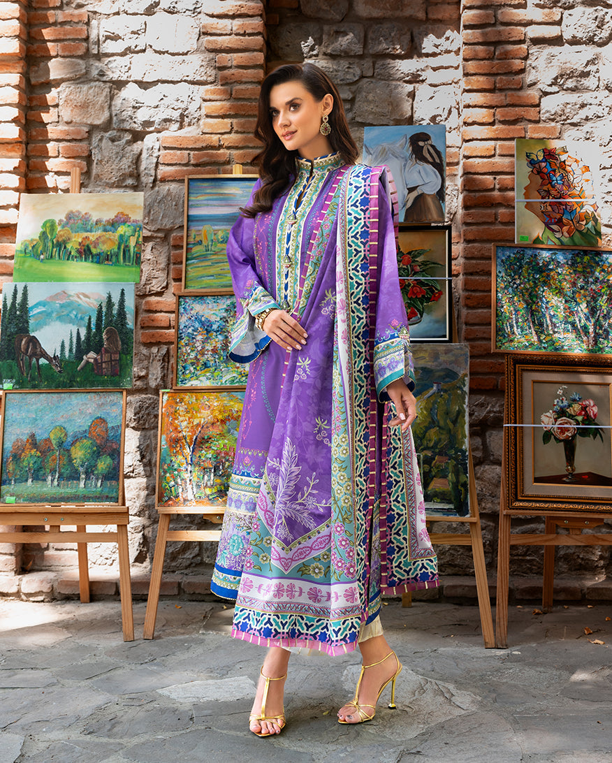Mushq | Nirvana Printed Silk | Cosmic Spindle - House Of Hania