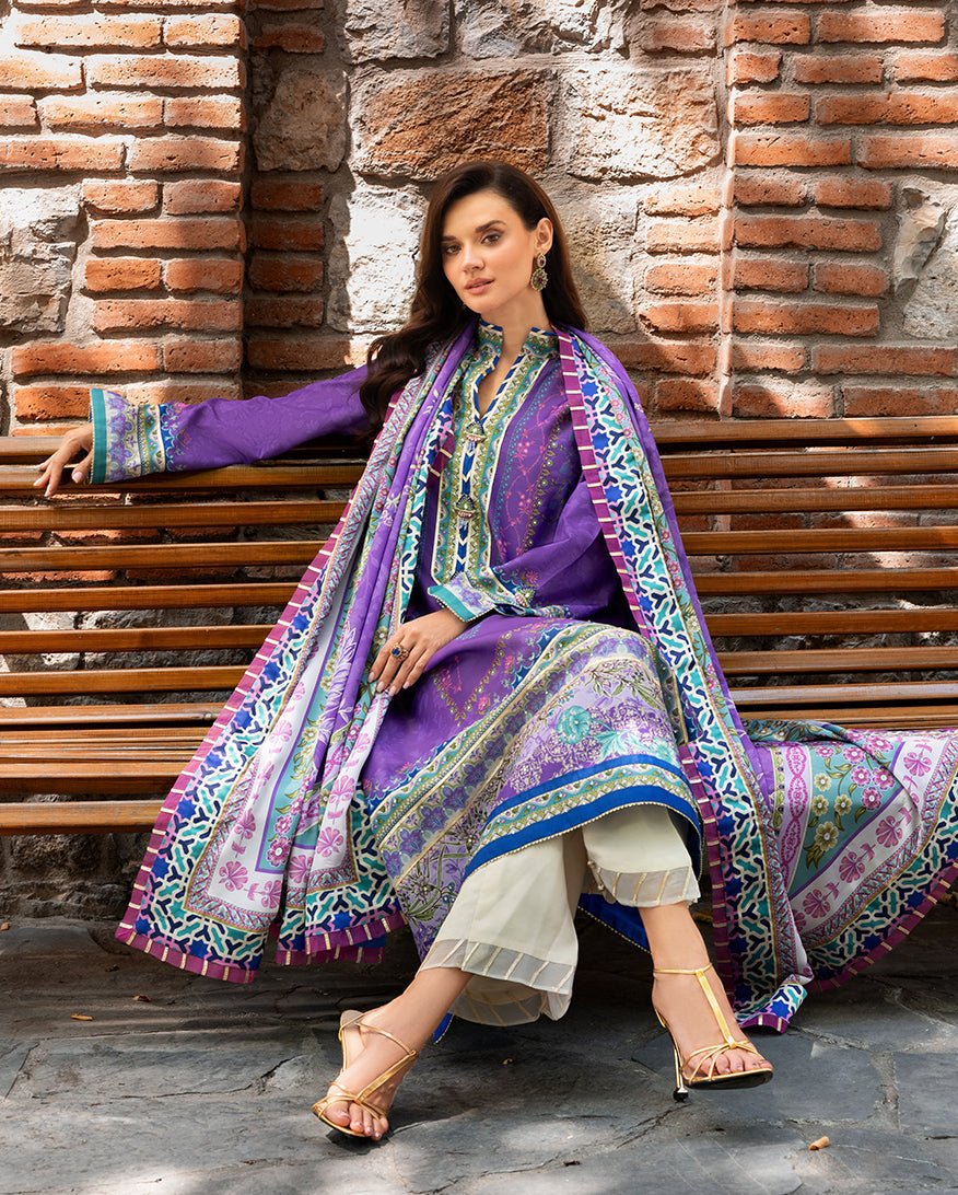 Mushq | Nirvana Printed Silk | Cosmic Spindle - House Of Hania