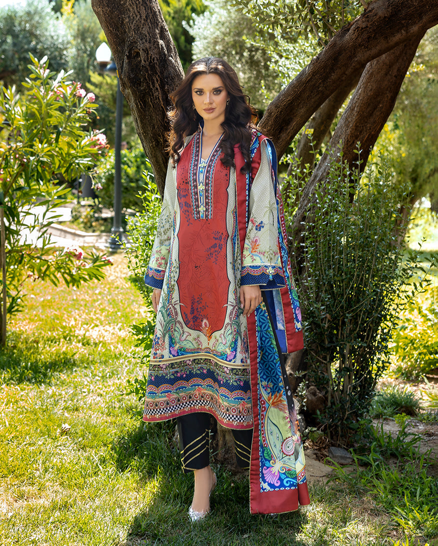 Mushq | Nirvana Printed Silk | Ethereal Gleam - House Of Hania