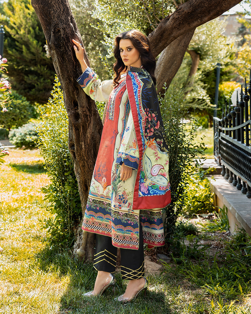 Mushq | Nirvana Printed Silk | Ethereal Gleam - House Of Hania