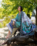 Mushq | Nirvana Printed Silk | Lunar Dew - House Of Hania