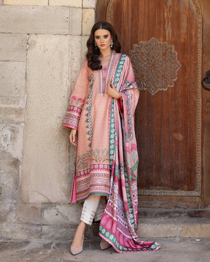 Mushq | Nirvana Printed Silk | Pulsar Petal - House Of Hania