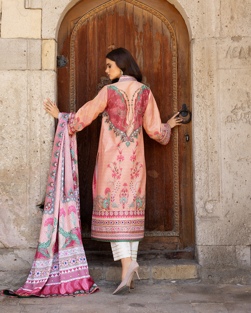 Mushq | Nirvana Printed Silk | Pulsar Petal - House Of Hania