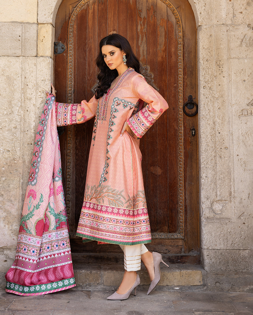Mushq | Nirvana Printed Silk | Pulsar Petal - House Of Hania