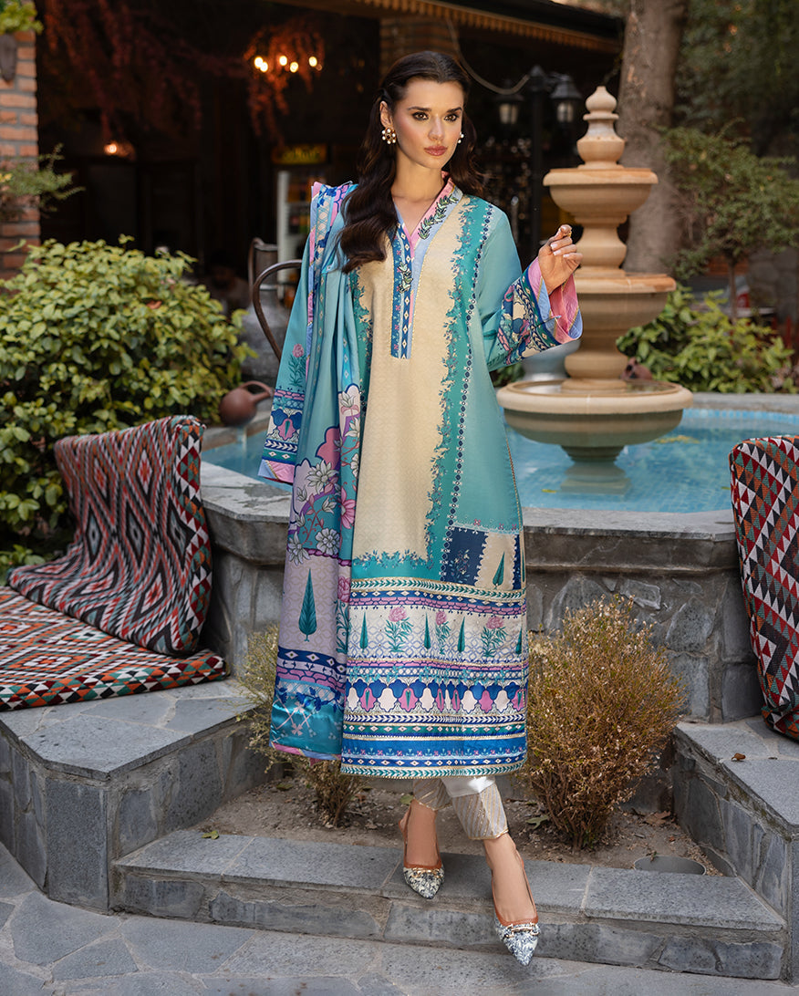 Mushq | Nirvana Printed Silk | Seraphic Dust - House Of Hania