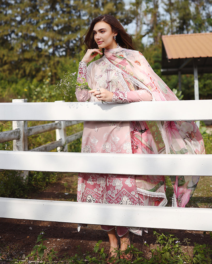 Mushq | Solace | Ombre Chikankari | Dew Drift - House Of Hania