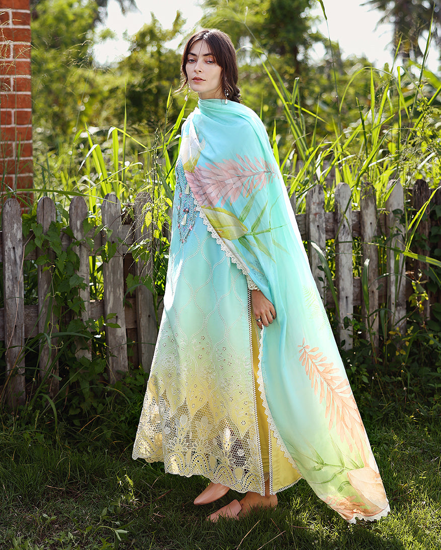 Mushq | Solace | Ombre Chikankari | Ethereal Pause - House Of Hania