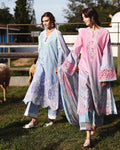 Mushq | Solace | Ombre Chikankari | Faint Blossom - House Of Hania