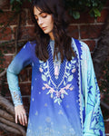 Mushq | Solace | Ombre Chikankari | Moonlit Ease - House Of Hania