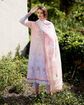 Mushq | Solace | Ombre Chikankari | Morning Veil - House Of Hania