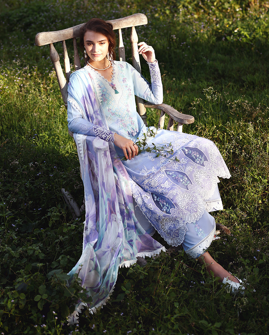 Mushq | Solace | Ombre Chikankari | Ombre Whisper - House Of Hania