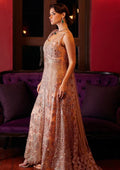 Mushq Stardust Embroidered Net 3Pc Suit MN23-01 Twinkle - House Of Hania