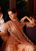 Mushq Stardust Embroidered Net 3Pc Suit MN23-01 Twinkle - House Of Hania