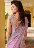Mushq Stardust Embroidered Net 3Pc Suit MN23-02 Enchant - House Of Hania