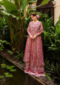 Mushq Stardust Embroidered Net 3Pc Suit MN23-07 Cupid - House Of Hania