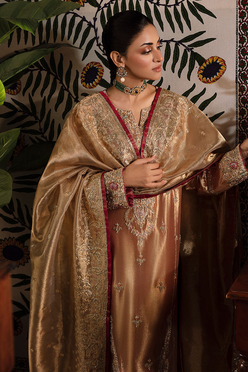 Mushq | Sunehri Lama Silk | Aleha - House Of Hania