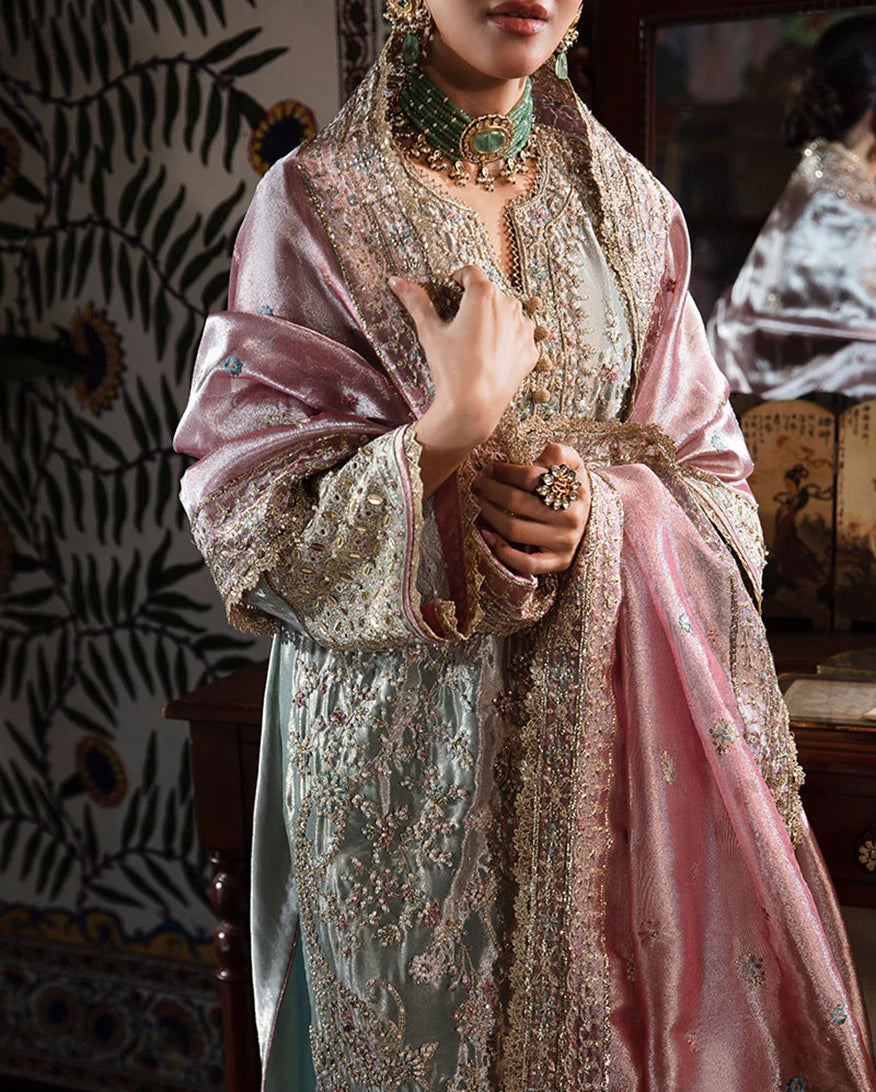 Mushq | Sunehri Lama Silk | Amaya - House Of Hania