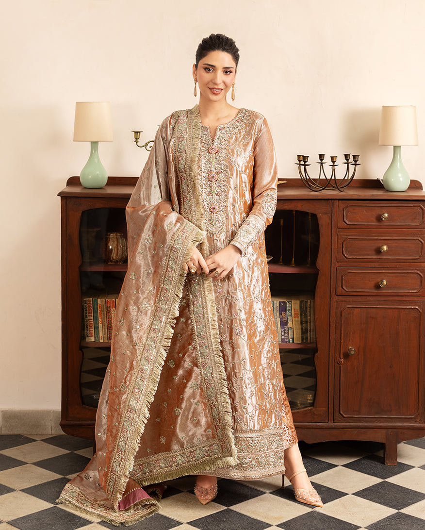 Mushq | Sunehri Lama Silk | Bakht - House Of Hania