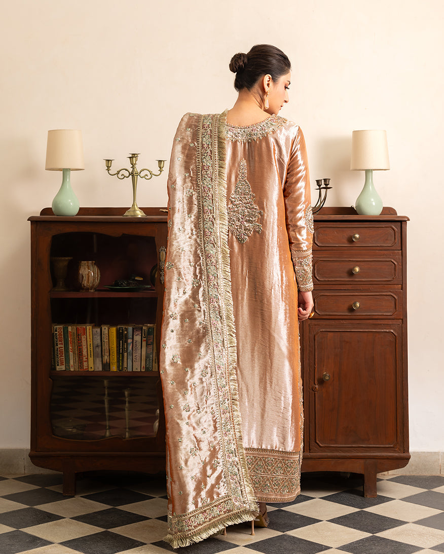 Mushq | Sunehri Lama Silk | Bakht - House Of Hania