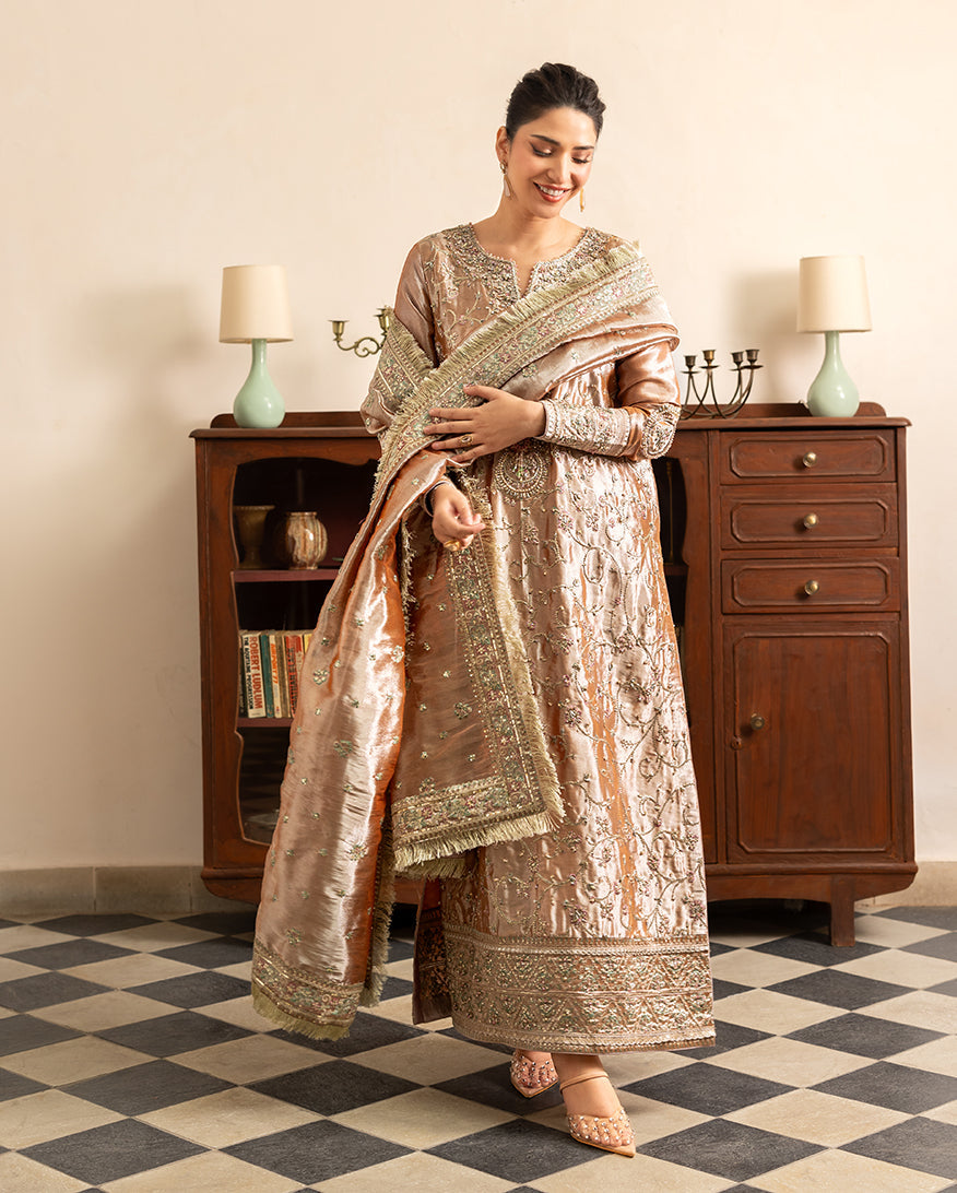 Mushq | Sunehri Lama Silk | Bakht - House Of Hania