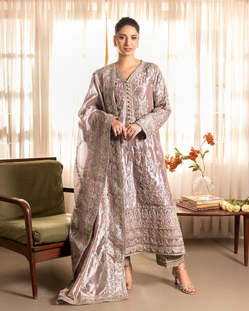 Mushq | Sunehri Lama Silk | Hamna - House Of Hania
